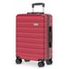 VALLSERO valise rigide 20 pouces, matériau ABS, 4 roues, M/40L, rouge, serrure à combinaison TSA