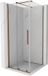 Mexen Velar cabine de douche coulissante 110 x 110 cm, transparent, or rose