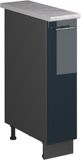 Vicco Apotheekkast Fame-Line, Donkerblauw hoogglans/Antraciet, 20 cm, WB Marmer