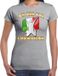 Bellatio Decorations Verkleed shirt voor dames - Italië - grijs - voetbal supporter - themafeest XS