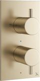 Crosswater MPRO Douchekraan - inbouw - verticaal - geborsteld messing (goud)