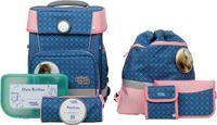School-Mood Schooltas Champion Schulranzen-Set 7-delig Mila Blauw