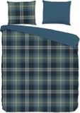 Pure dekbedovertrek geruite print - Lits jumeaux 240x200/220 cm - Multi - Microvezel