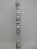 Decoris Kerstballen - 10 stuks - Zilver - Ø 6cm - Kunststof