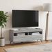 Maison Exclusive - Meuble TV LED en bois imitation chêne Sonoma, couleur gris
