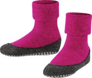 FALKE Cosyshoe Minis antislip noppen merino wol huissokken pantoffels kinderen roze - Maat 23-24