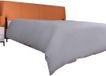 Ibenzoa® Housse de couette respirante 135x200 cm – Coton 200T, hypoallergénique, gris
