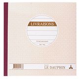 Le Dauphin - Set van 5 doorschrijfboeken met Franse tekst "LIVRAISONS"