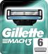 Gillette Mach3 Lames de rasoir pour hommes, 6 pièces, convient à tous les rasoirs Mach3
