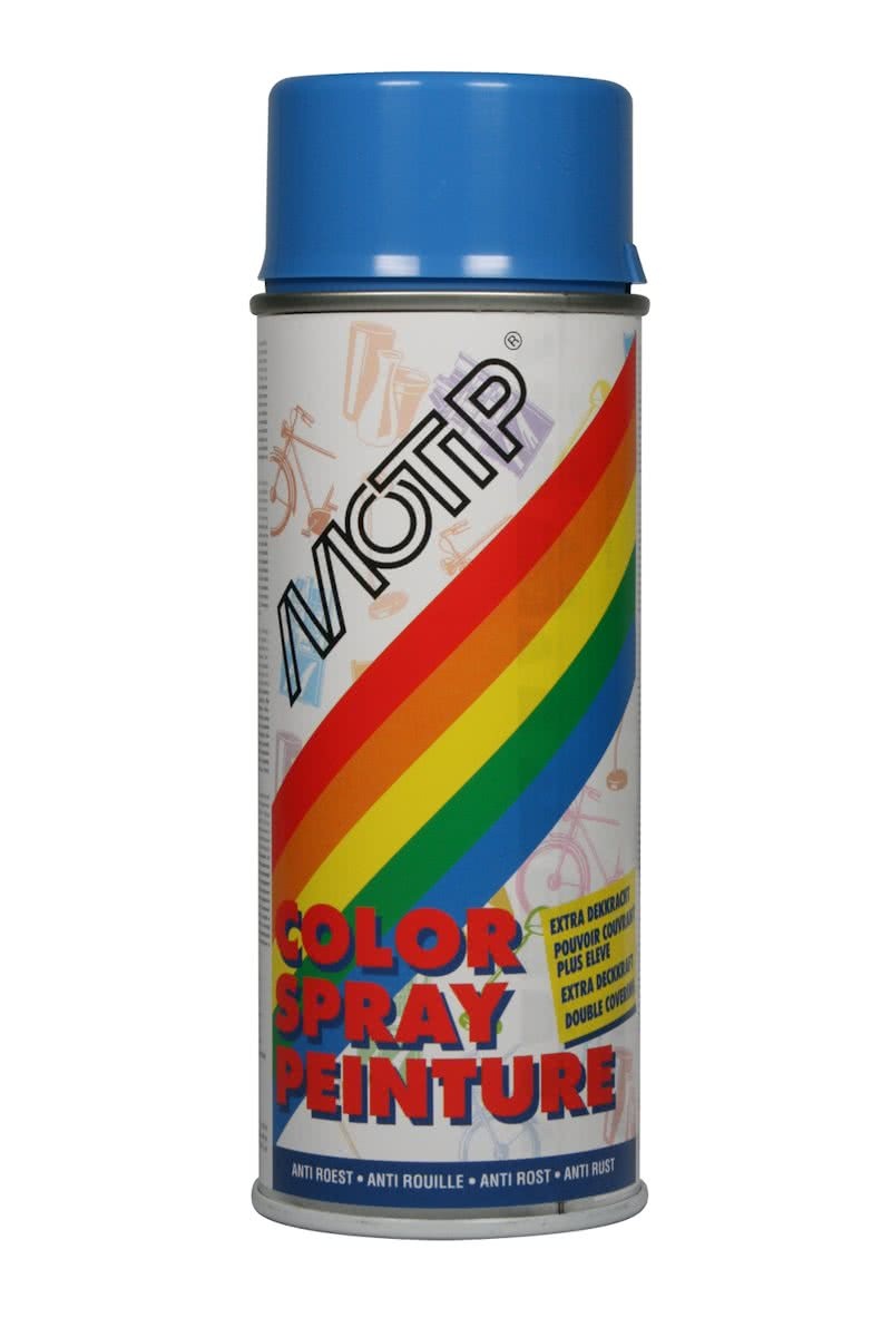 Motip spray 400ml hoogglans hemelsblauw 5015