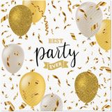 PAW Decor Lunch servetten Elegant Balloons - 33x33 cm