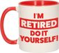 Bellatio Decorations Shoppartners Bv Pensioen kado mok / beker rood - Im retired do it yourself - 300 ml - VUT