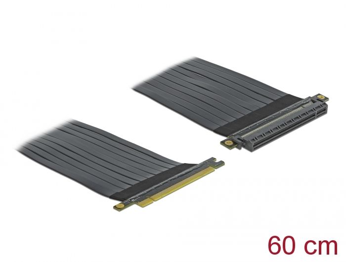 DeLOCK 85765 - Ribbon/platte kabels - Zwart - 0,6 m