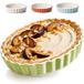 Praknu Moule à tarte céramique 28 cm vert