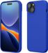 kwmobile Coque pour iPhone 15 Plus - Étui fin en TPU avec finition douce - En bleu baltique