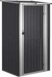 vidaXL Tuinschuur 118,5x97x209,5 cm gegalvaniseerd staal antraciet