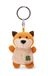 Sleutelhanger Fox sleutelhanger met klaverblad 5cm - oranje