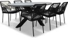 BUITEN living Stockholm/Seville dining tuinset 7-delig