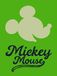 Disney Komar Disney muurschildering Mickey Mouse Green Head kinderkamer babykamer decoratie kunstdruk 30x40cm WB037-30x40