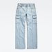 G-Star Judee Cargo Denim wmn Dames Jeans W29 X L34 Sun Faded Piscina Blue