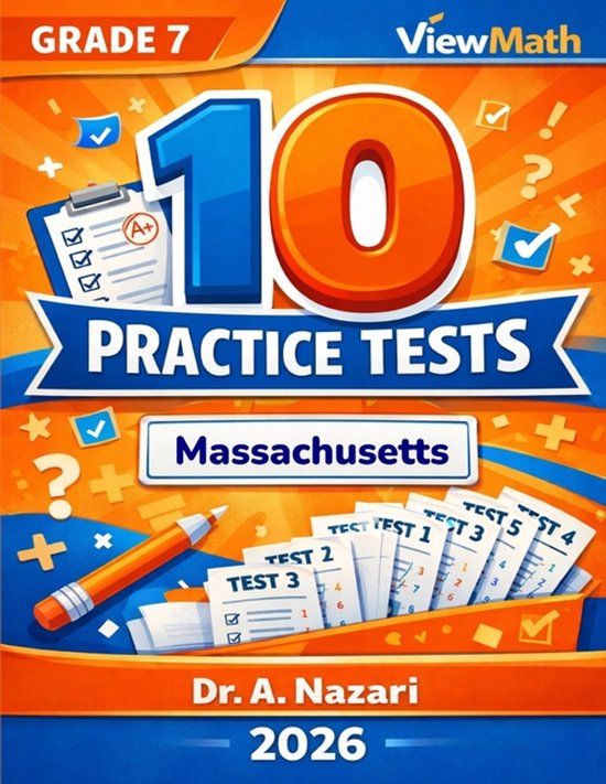 10 Libri GmbH 10 Massachusetts MCAS Grade 7 Math Practice Tests