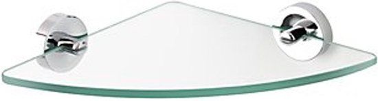 Geesa Luna Hoekplanchet - Glas - Chroom - 27 cm
