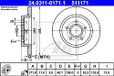 ATE 24.0311-0171.1 disques de frein, jeu de 2