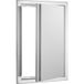 Porte d'accès BBQ 432x610 mm, Acier inoxydable, Montage affleurant, Poignée encastrée, pour îlot de cuisson extérieur et station de grillades.