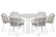 Lifestyle Garden Furniture Lifestyle Morano/Arancia 150 cm dining tuinset 7-delig