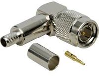 Tru Components TNC-connector Stekker, haaks 50 Ω 1 stuk(s)