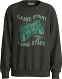 NAME IT Jongens Sweater 116 Katoen/Polyester Antraciet