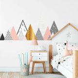 Ambiance Sticker Muursticker voor kinderen - Scandinavische bergen - LORAKA - 40x65cm