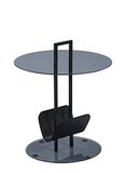 M2 Kollektion Hanko, glas, zwart, diameter 50 cm, hoogte 59 cm