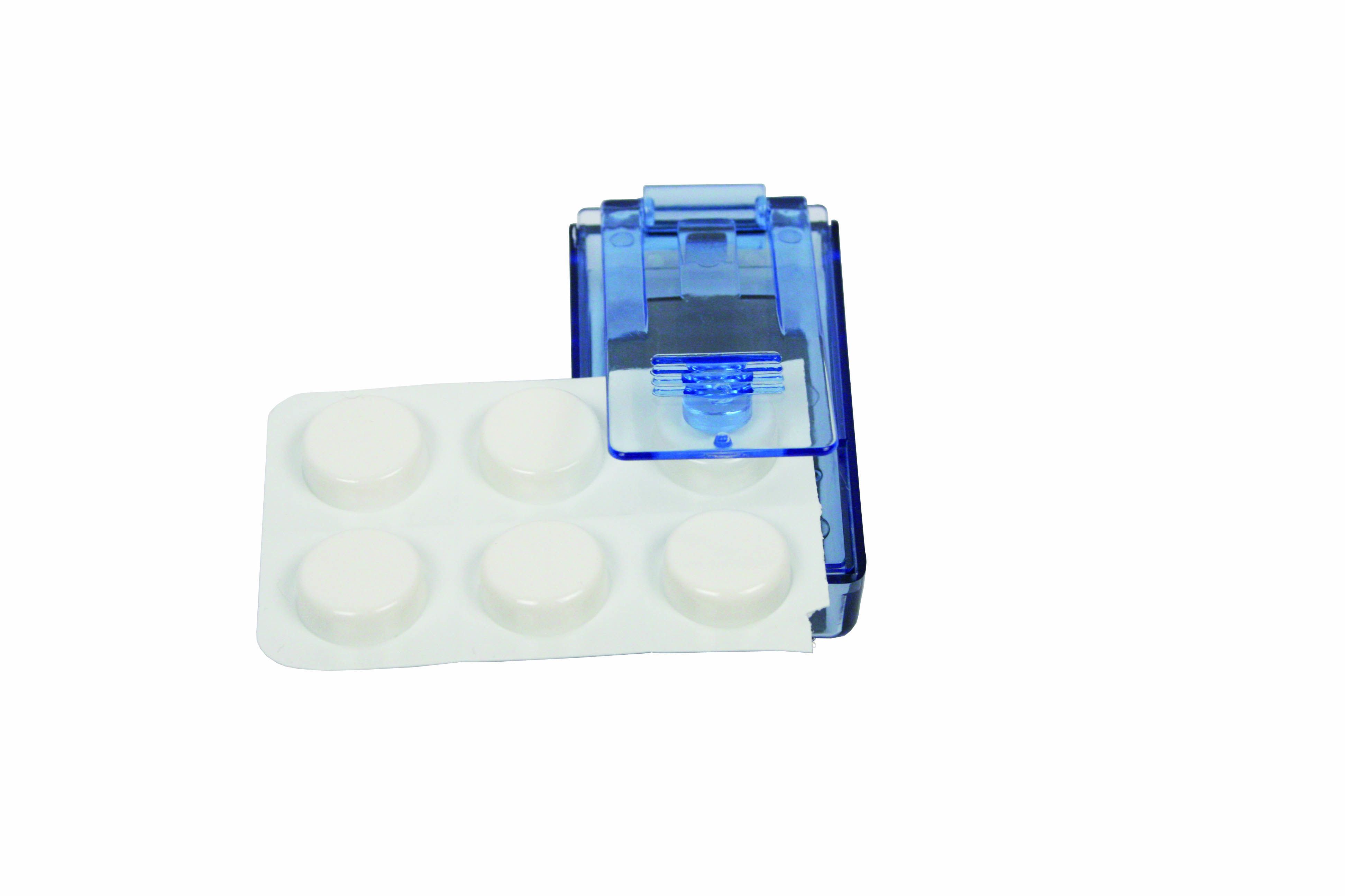 Vitility 70610060 Tablet uitdrukker H&F - blauw, transparant