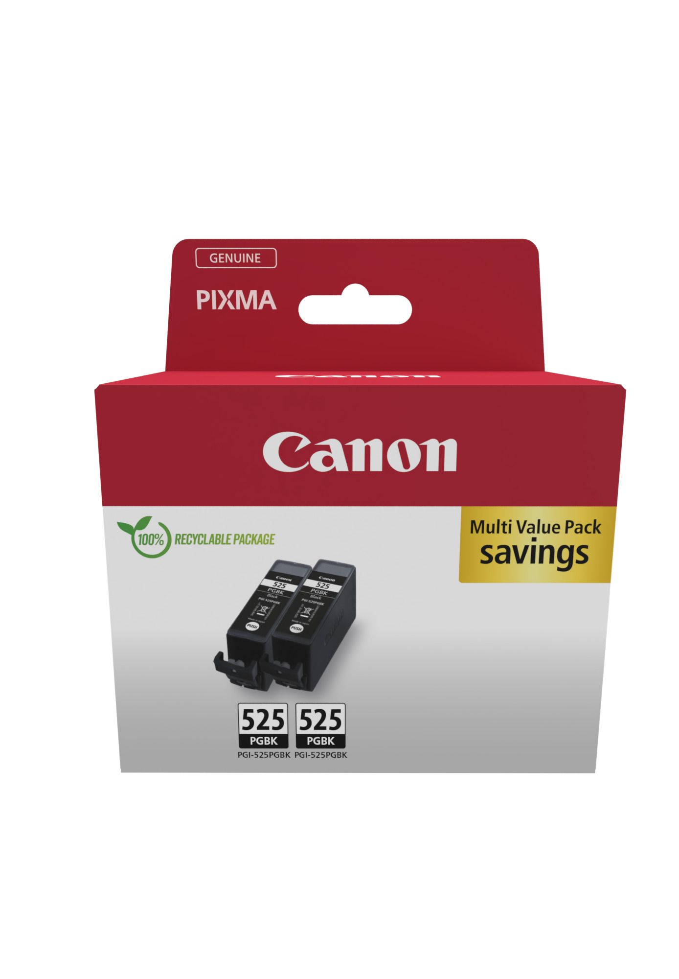 Canon PGI-525 Zwart Inktcartridge - 2 Stuks - Origineel