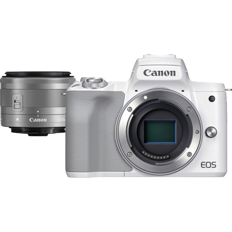 Canon EOS M50 Mark II + 15-45mm Lens Kit - White