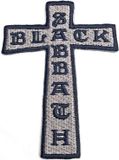 Black Sabbath Cross Patch Grijs/Zwart