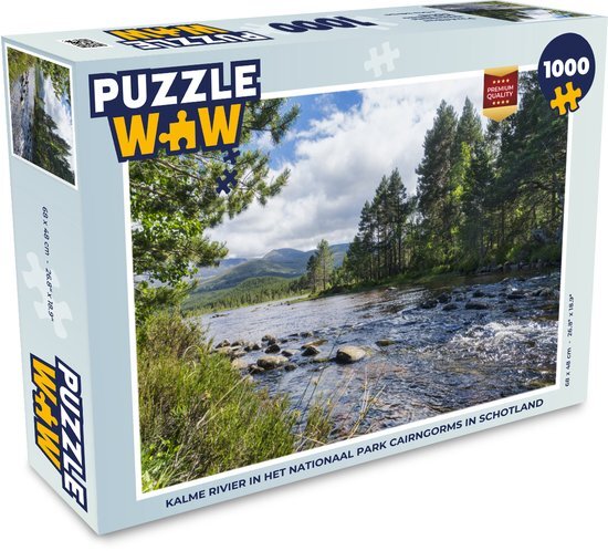 MuchoWow Puzzel Kalme rivier in het Nationaal park Cairngorms in Schotland - Legpuzzel - Puzzel 1000 stukjes volwassenen - Sinterklaas cadeautjes - Sinterklaas voor grote kinderen