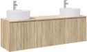 vidaXL Badkamerkastenset 3 st Sonoma Eiken 49,5 x 44,5 x 65 cm