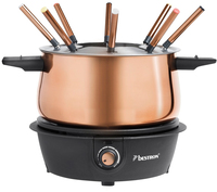 Bestron AFD850CO Fonduepan - Koper - 8 Personen - 1.5L - Vaatwasserbestendig