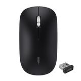 apm Sora Slim-muis, draadloos, 2,4 GHz, stil, USB-ontvanger, beide handen, plat, 1200 DPI, batterij inbegrepen, compatibel met PC, Mac, laptop, 571171