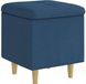 vidaXL Ottoman met opbergruimte, blauw, 40 x 40 x 45 cm, stof