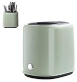 Bloc de rangement pour couteaux avec compartiments - Rangement à couteaux - Porte-couteaux de cuisine - Organisateur à couteaux - Support à couteaux - Dimensions : 22 x 21 x 18 cm - Rangement à couverts