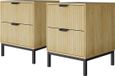 Vicco Lennox table de nuit – Set de 2 Chêne