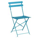 Bolero Perth Blue Pavement Style stalen opvouwbare stoelen (set van 2)