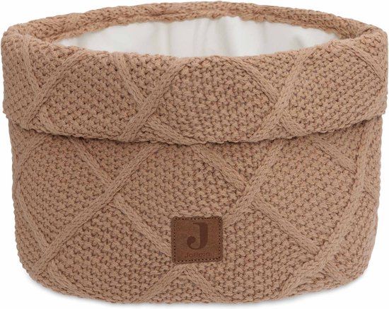 Jollein Commodemandje Check Knit Biscuit - Sand - 14x18cm