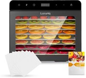 Luxuriq Voedseldroger - Dehydrator 8 laags - Droogoven - 8 Siliconen matjes - 24-Uurs Timer - Led-bedieningspaneel - Gratis receptenboekje - 700 Watt