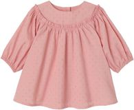 Vertbaudet Plumetis robe de naissance roses