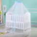NCD E-Commerce Handel GmbH Klamboe pour lit de bébé avec porte ouverte, forme de dôme, style palais, modèle autoportant, blanc, 600 x 205 cm