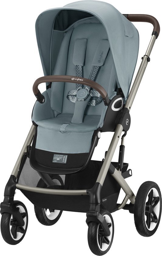 Cybex Talos S Lux Kinderwagen - Taupe Frame - Sky Blue